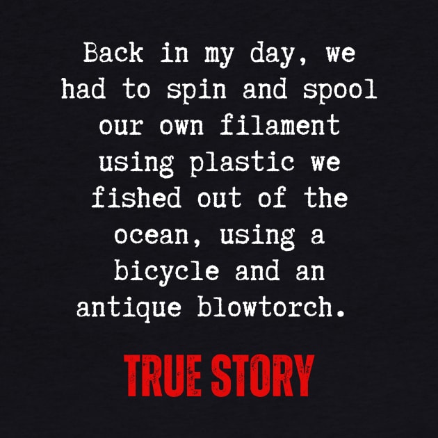 Back In My Day Filament True Story by ZombieTeesEtc